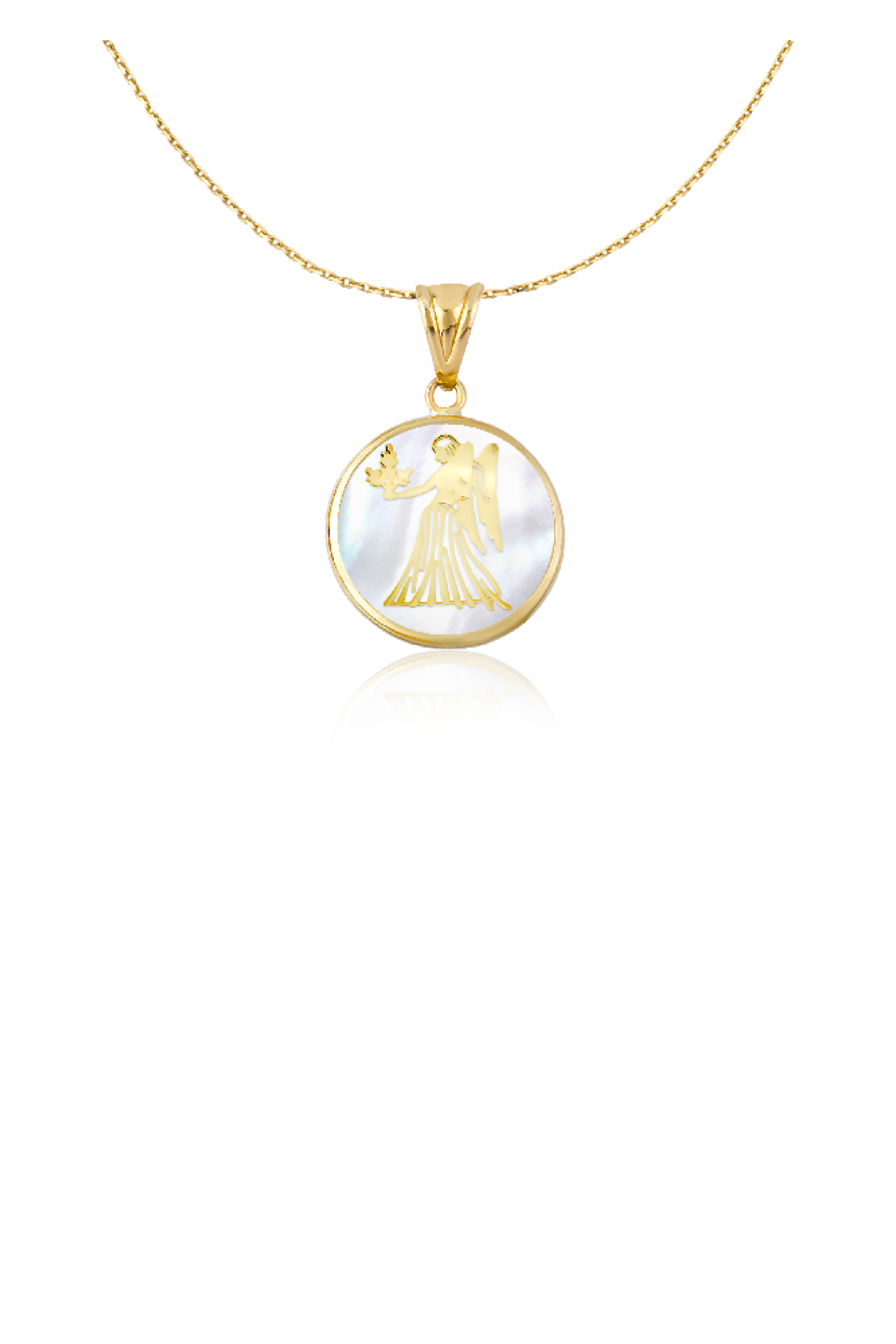 Altın Sedef Başak Burcu Kolye Ucu