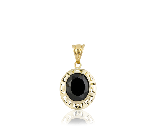 Altın Grek Siyah Renk Kolye